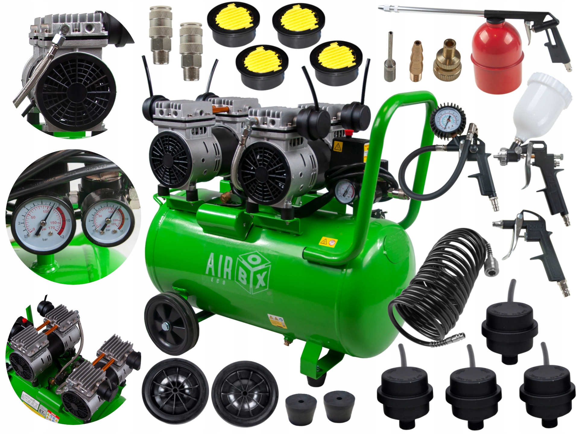Kompresor bezolejowy Airbox ECO50 50 l 8 bar